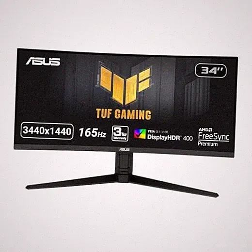 VG34VQL1B TUF 34 Inch Curved Gaming 34" Curved QHD 165Hz Height Adjustable