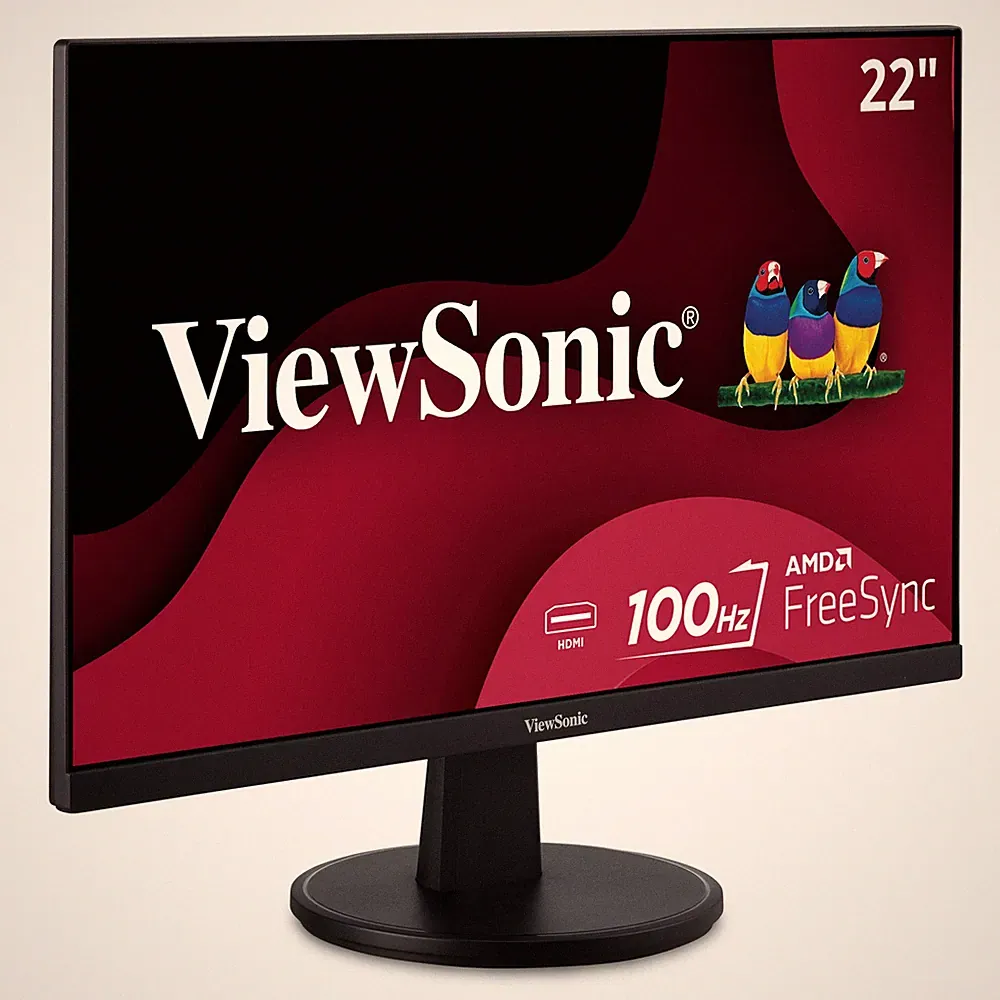 ViewSonic 1080p 100Hz Monitor VS2247-MH 22" with Adaptive Sync, HDMI, and VGA