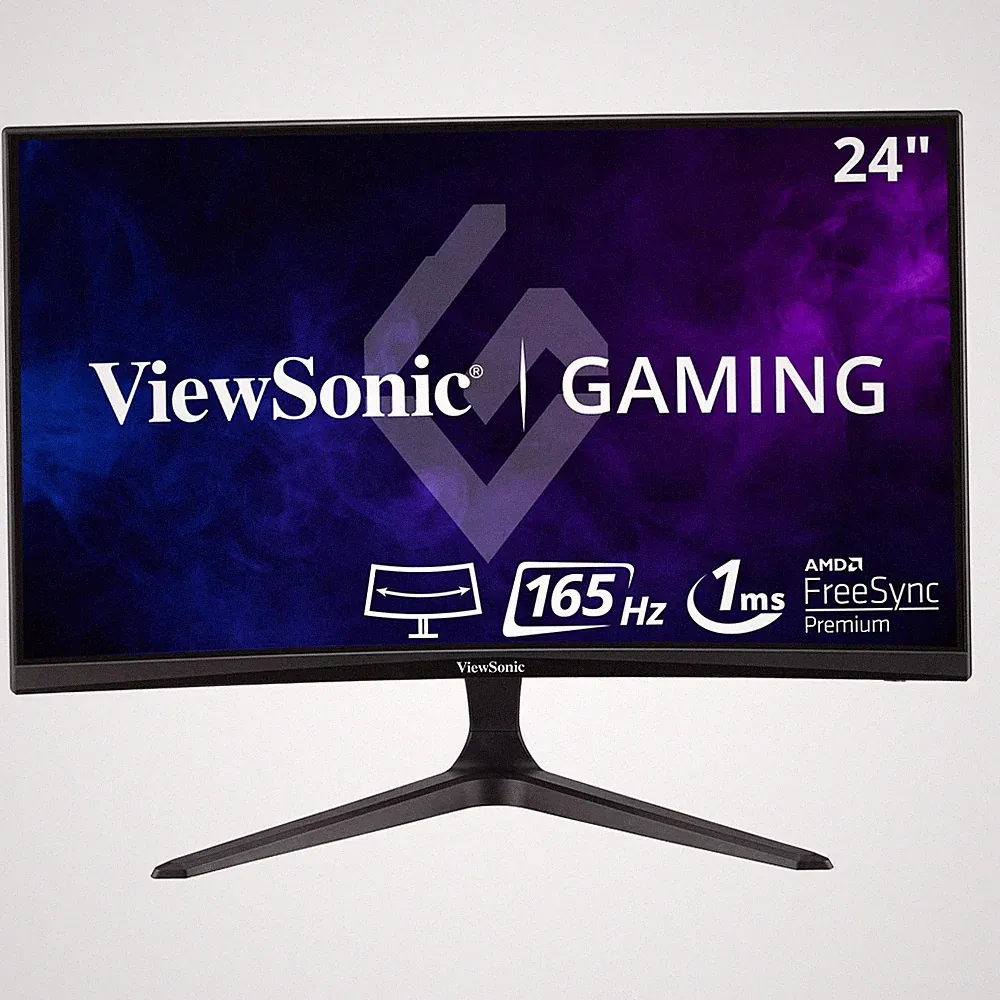 ViewSonic 1080p 1ms 165Hz Curved Gaming Monito VX2418C 24" FreeSync Premium