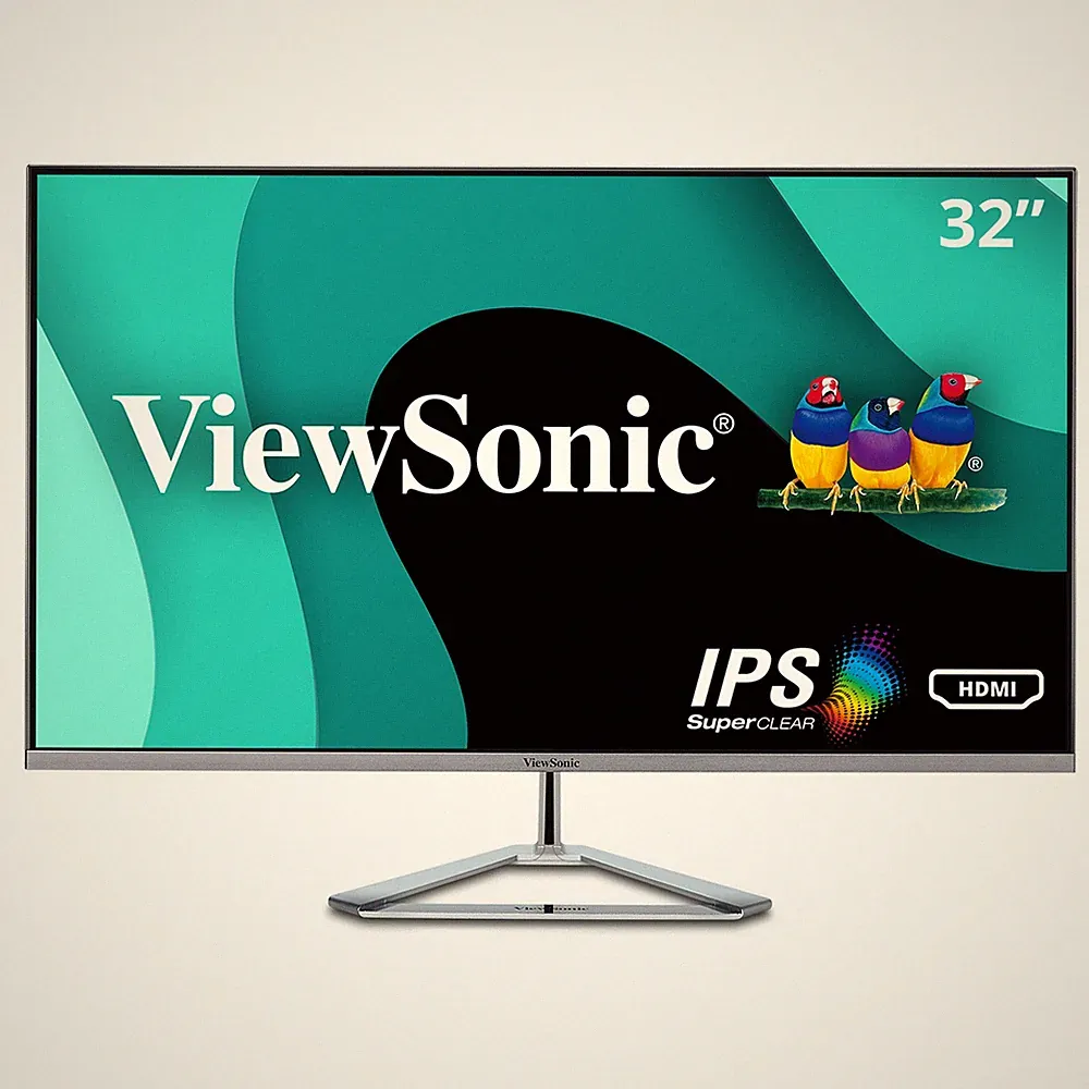 ViewSonic 1080p IPS Monitor VX3276-MHD 32" Thin-Bezel with HDMI, DP and VGA