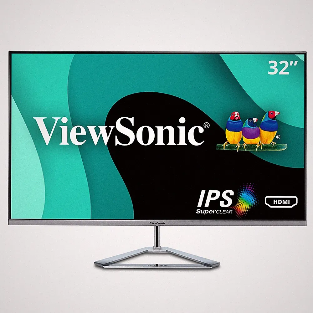 ViewSonic 1080p IPS Monitor VX3276-MHD 32" Thin-Bezel with HDMI, DP and VGA