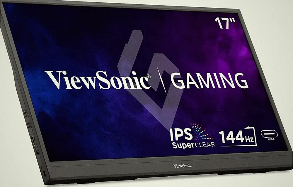 ViewSonic 17" 1080p IPS Portable Gaming Monitor with 144Hz, AMD FreeSync VX1754