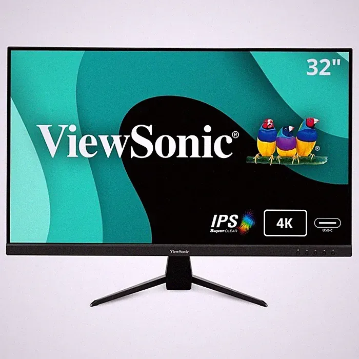 ViewSonic 4K 32-inch UHD IPS Monitor with 65W USB C VX3267U-4K