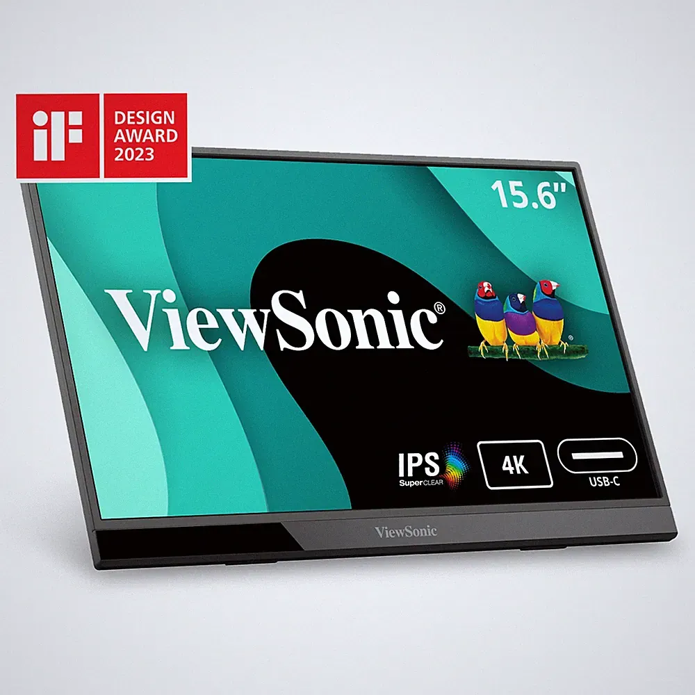 ViewSonic 4K Portable LED IPS Monitor VX1655-4K 15.6" with 2 Way Powered