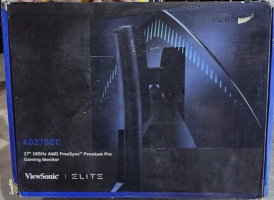 ViewSonic ELITE XG270QC 27in 1440P 1Ms 165Hz Gaming Monitor with Freesync PrePr