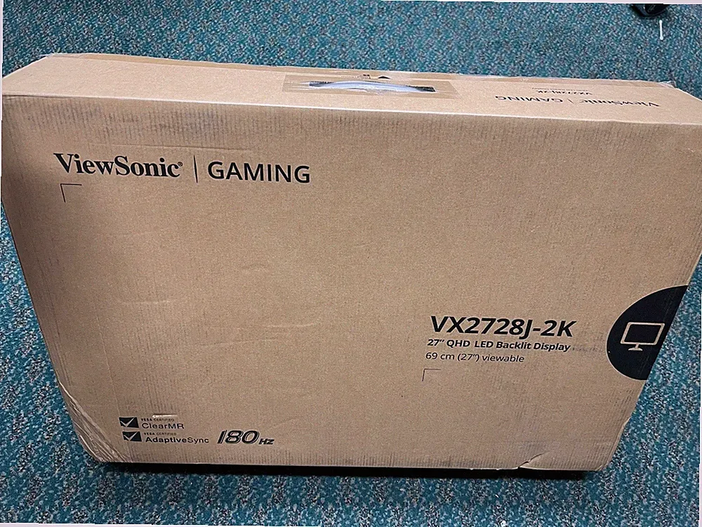 ViewSonic IPS Gaming Monitor VX2728J-2K 1440p 0.5ms 180Hz New Sealed Free SH