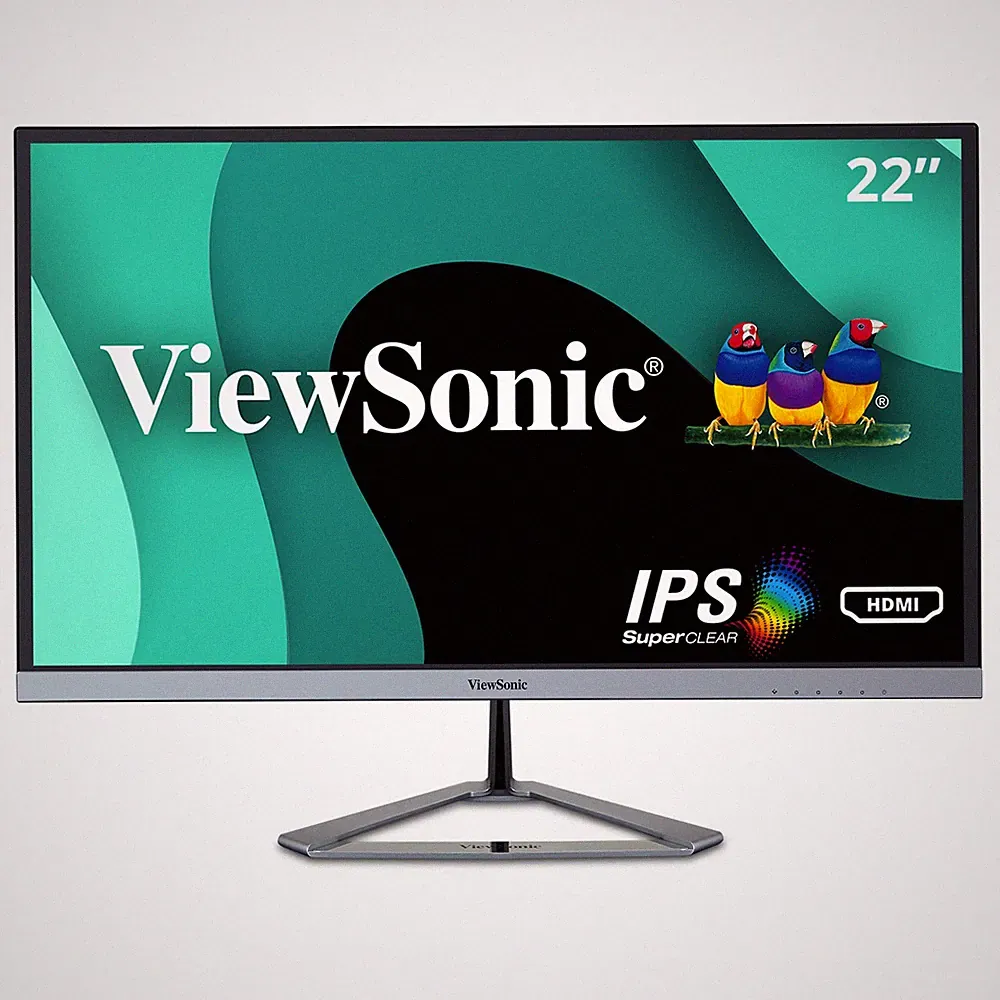 ViewSonic IPS Monitor VX2276-Smhd 22" 1080p Thin-Bezel with HDMI, DP and VGA