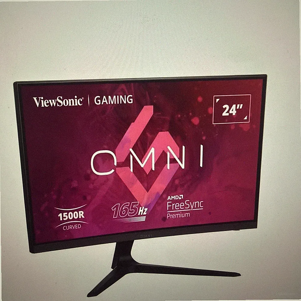 ViewSonic Omni VX2418C 24 Inch 1080p 1ms 165Hz Curved Gaming Monitor with AMD...