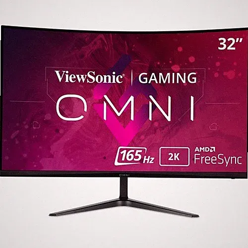 ViewSonic OMNI VX3218C-2K 32 Inch Curved 1ms 1440p 165hz Gaming Monitor with Fre