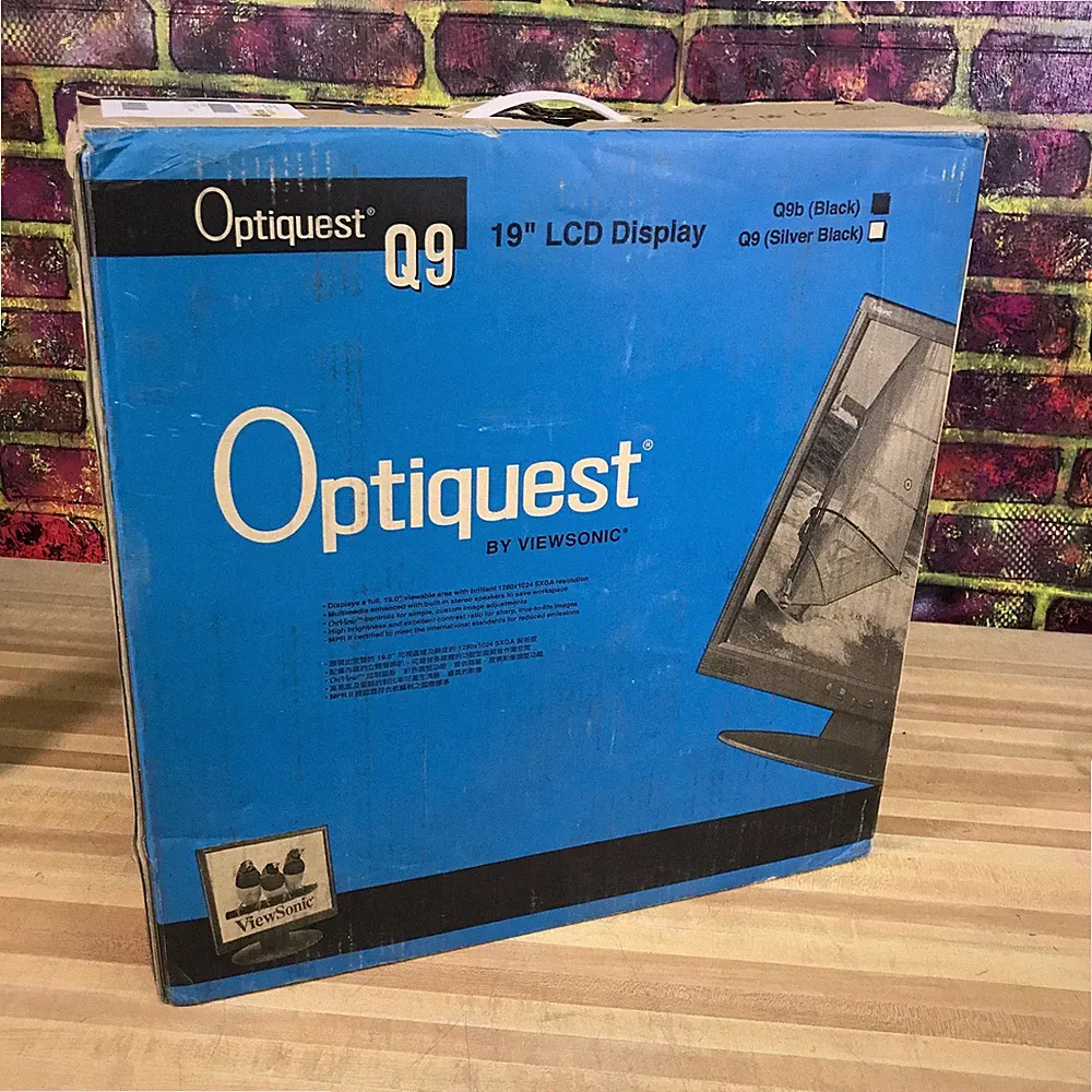 ViewSonic Optiquest Q9b 19" 5:4 LCD VGA Computer Monitor 1280x1024 Retro Gaming