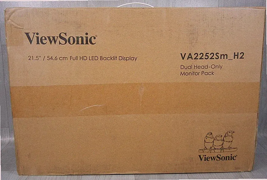 ViewSonic VA2252Sm_H2 22" Dual Pack Head-Only 1080p Monitors DisplayPort DVI VGA