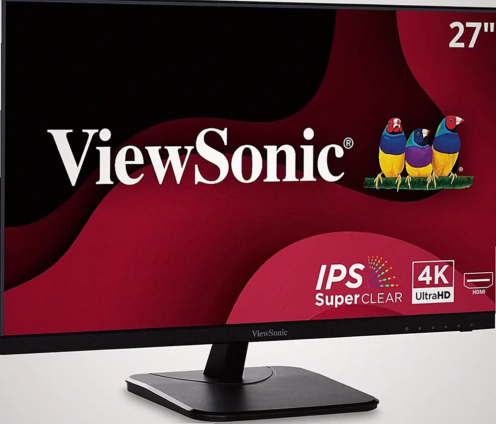 ViewSonic VA2756-4K-MHD-S 27" 4K Monitor Ultra-Thin Bezels Certified Refurbished