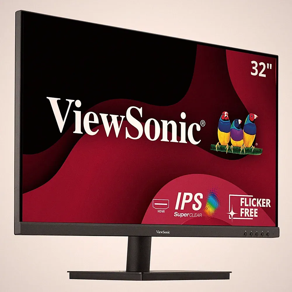 ViewSonic VA3209M 32 Inch IPS Full HD 1080p Monitor with Thin Bezels, 75Hz, Eye