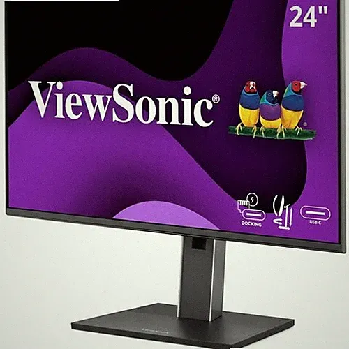 ViewSonic VG2458 24 Inch 1080p IPS Docking Monitor with Advanced Ergonomics, 100