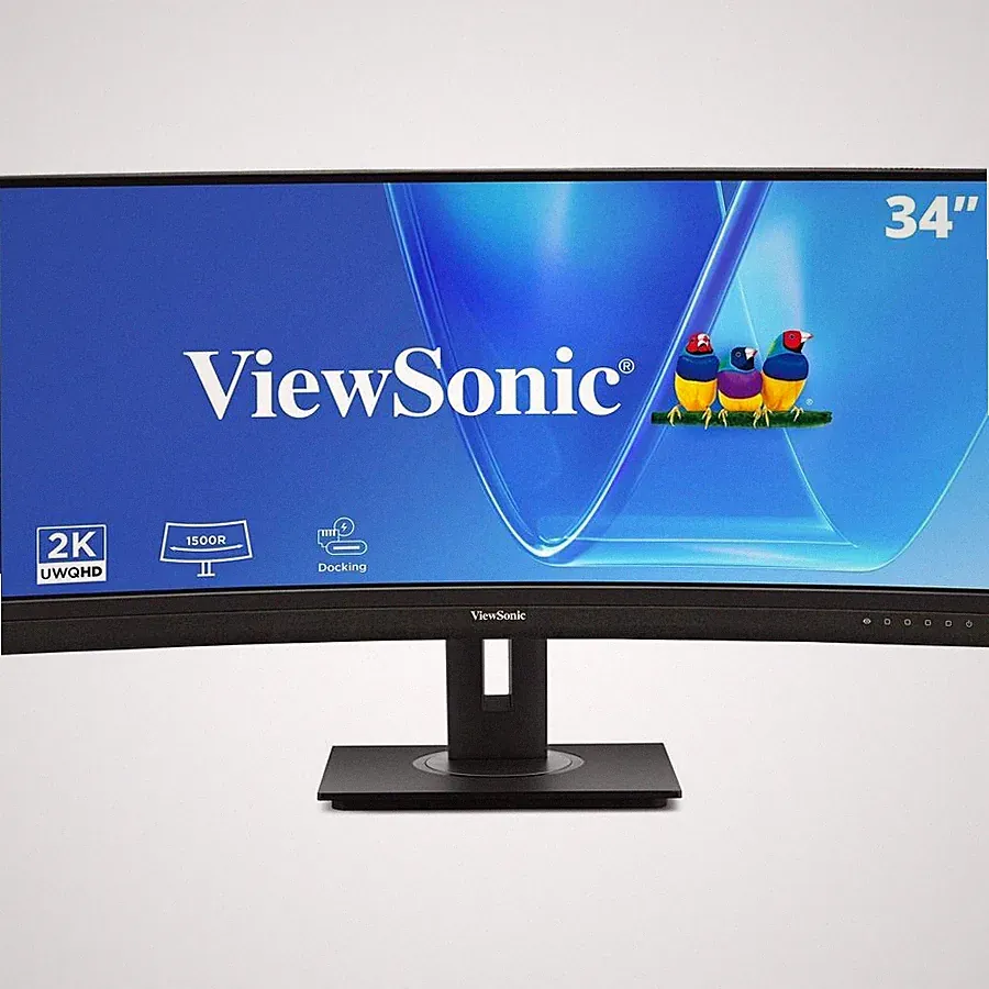 ViewSonic VG3456CA 34 Inch 1440p Ultrawide Docking Monitor, Curved IPS Display