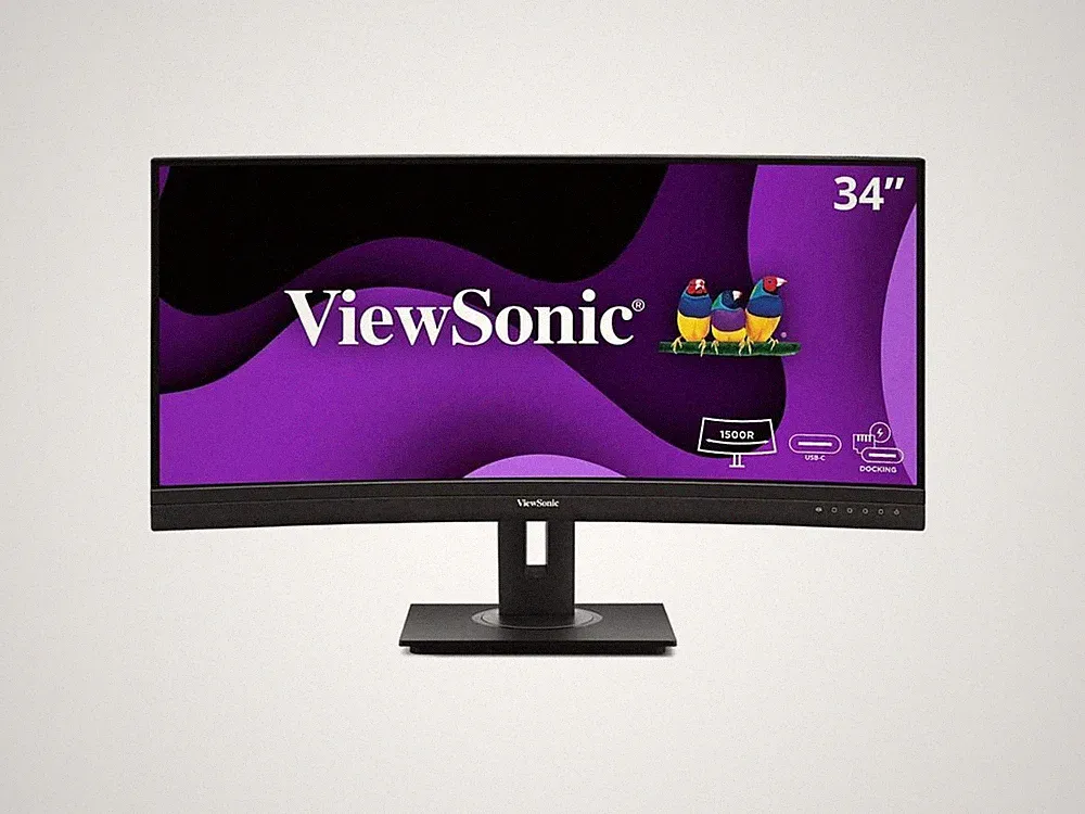 ViewSonic VG3456CA 34 Inch 21:9 QHD Curved Monitor USB-C Dock
