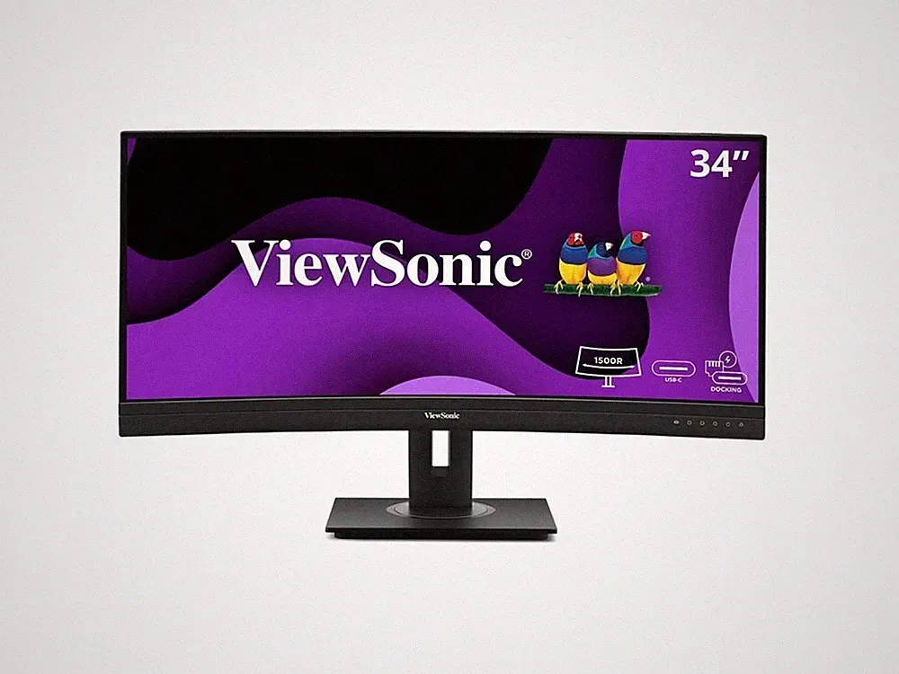 ViewSonic VG3456CA 34 Inch 21:9 QHD Curved Monitor USB-C Dock