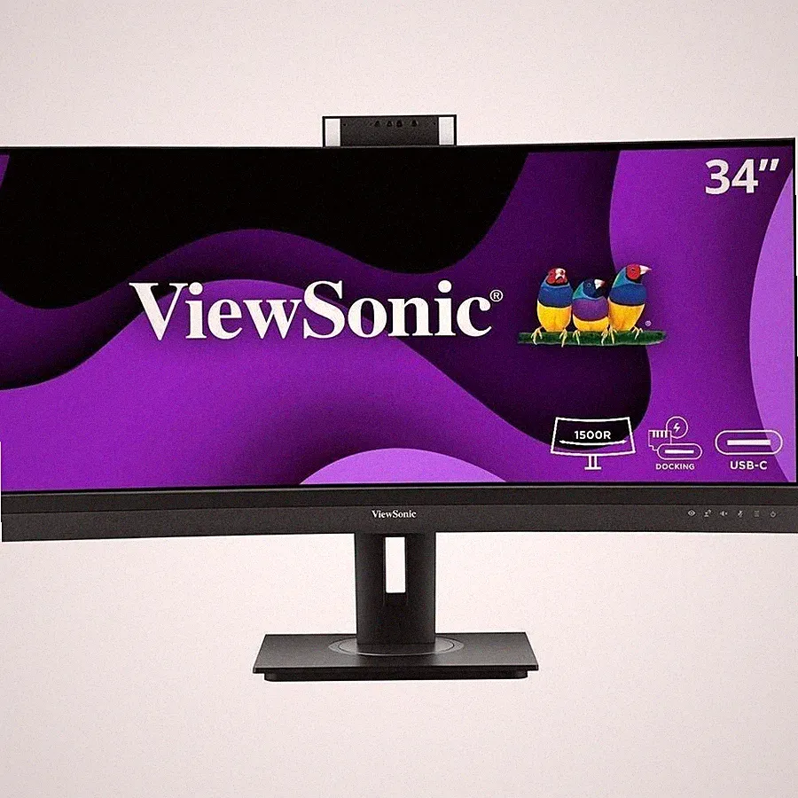 ViewSonic VG3457CV 34 Inch 1440p Ultrawide Docking Monitor, Curved IPS with