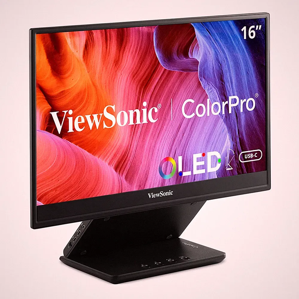 ViewSonic VP16-OLED 15.6 Inch 1080p ColorPro Monitor, OLED Display with Black