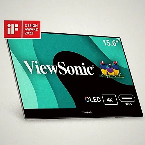 ViewSonic VX1655-4K-OLED 16" Class 4K UHD OLED Monitor - 16:9 - Black