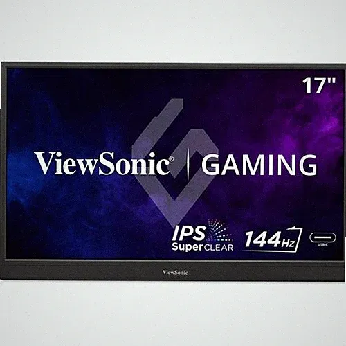 ViewSonic VX1754 17 Inch 1080p IPS Portable Gaming Monitor with 144Hz, AMD FreeS