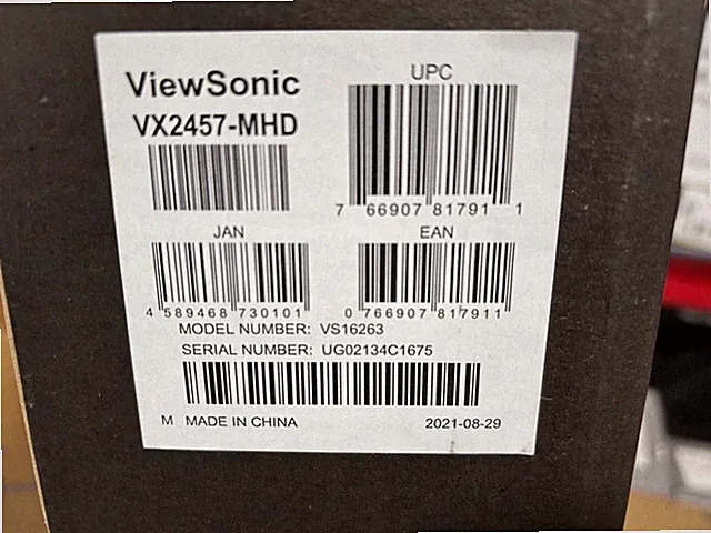 ViewSonic VX2457-­MHD 24" 1080p Monitor