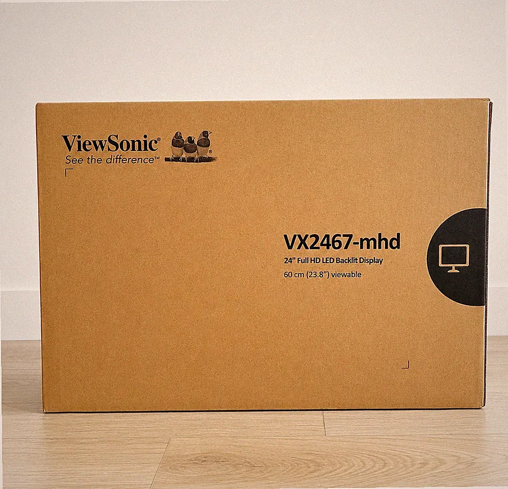 ViewSonic VX2467-MHD 24" 100Hz Full HD Gaming Monitor New Factory Sealed