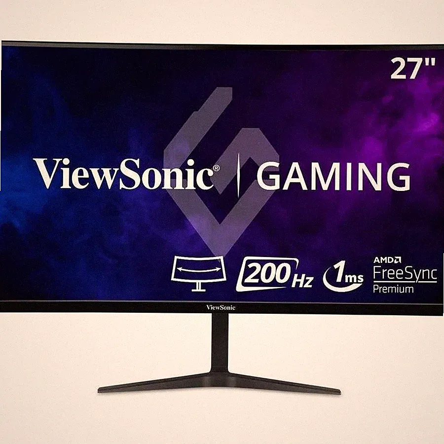 ViewSonic VX2718-PC-MHD 27 Inch 1080p Curved Gaming Monitor, 200Hz and 1ms for