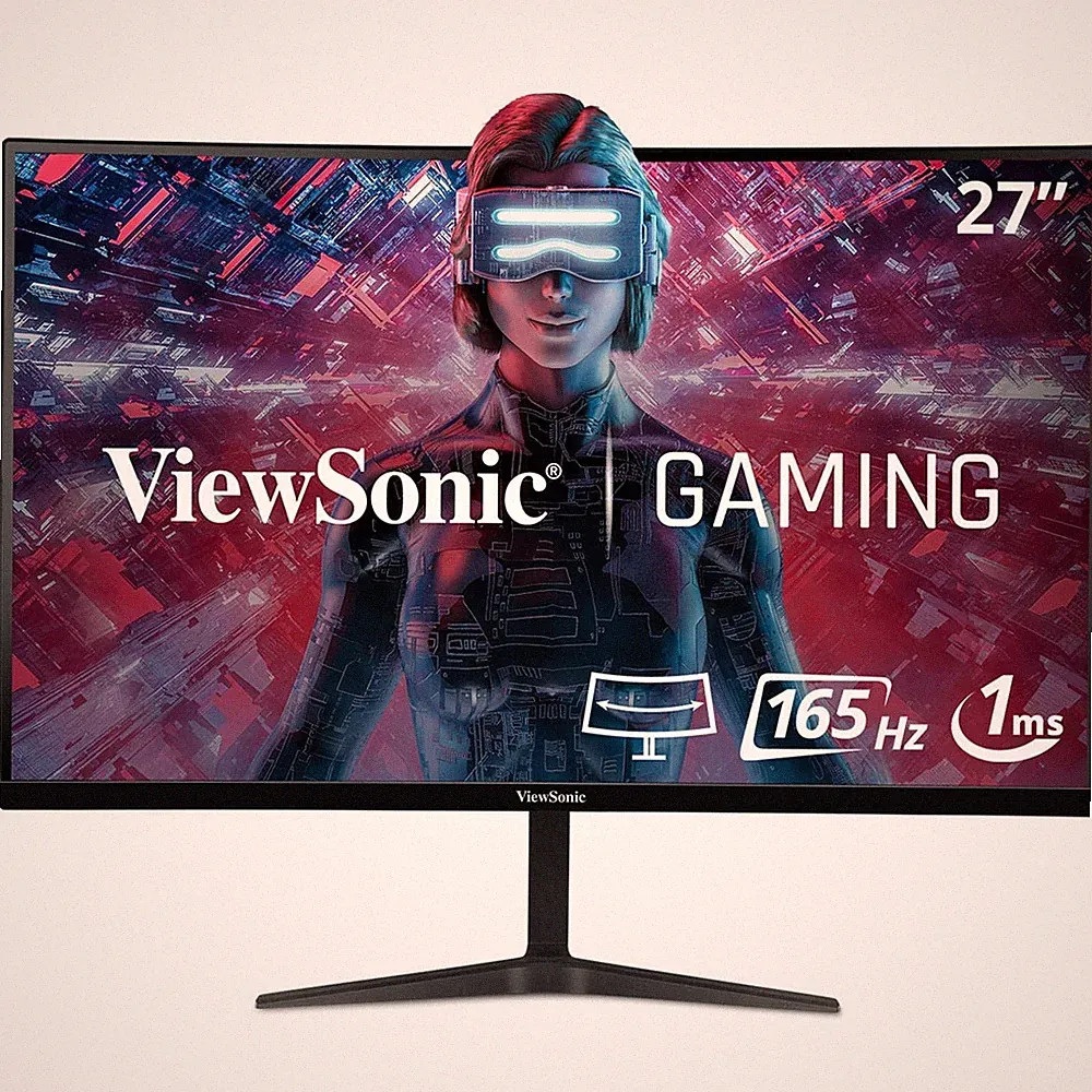 ViewSonic VX2718-PC-MHD 27-Inch Curved FHD Gaming Monitor, 165Hz Refresh Rate