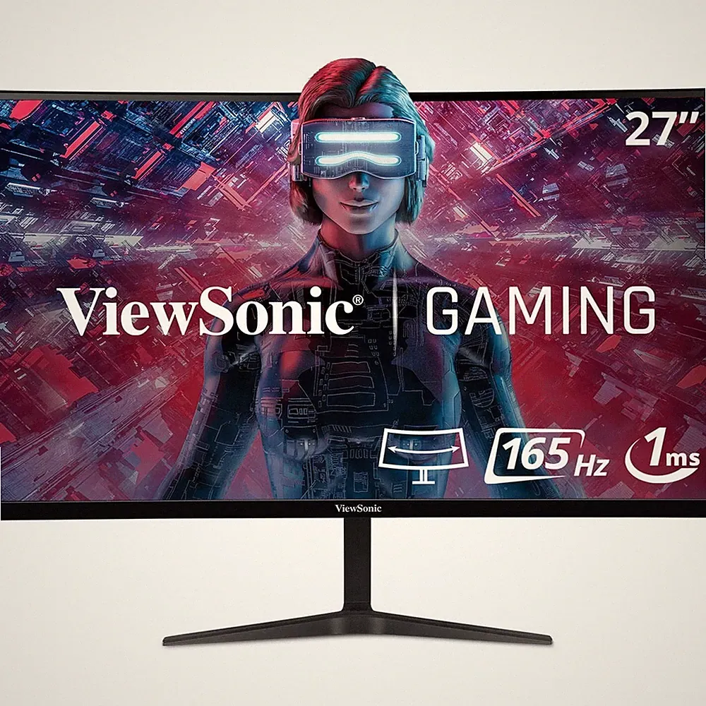 ViewSonic VX2718-PC-MHD 27-Inch Curved FHD Gaming Monitor, 165Hz Refresh Rate