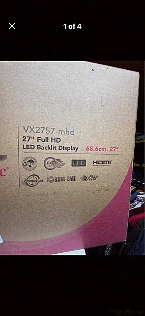 ViewSonic VX2757-mhd 27" Full HD LED Monitor HDMI Low Input Lag Flicker Free