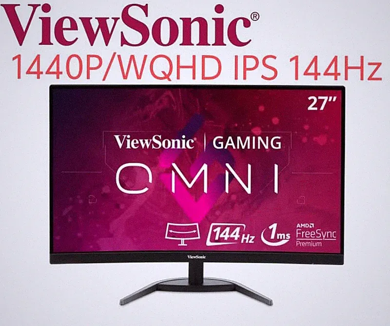 Viewsonic VX2758 27 Inch 1440p WQHD 144Hz IPS Gaming Monitor Non-Glare
