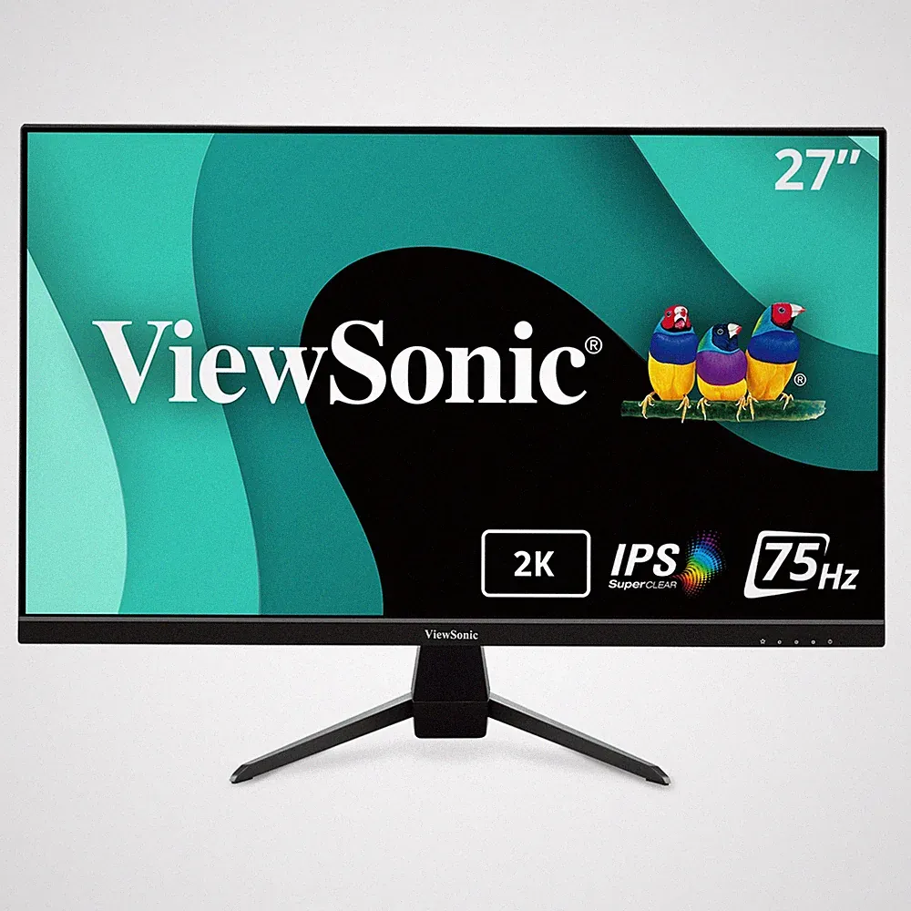 ViewSonic VX2767U-2K 27 Inch 1440p IPS Monitor with 65W USB C