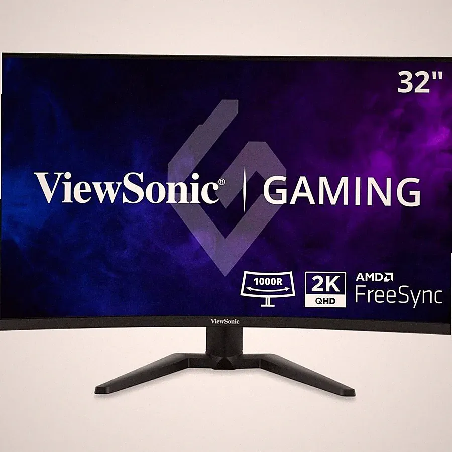 ViewSonic VX3228C-2K 32 Inch 1440p Curved Gaming Monitor with FreeSync, Eye Care