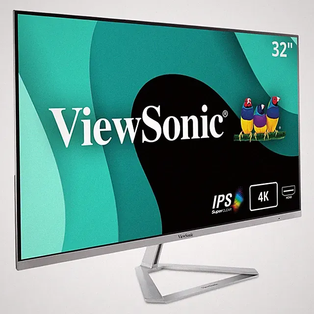 ViewSonic VX3276-4K-MHD 32 Inch 4K UHD Monitor with Ultra-Thin Bezels, HDR10...