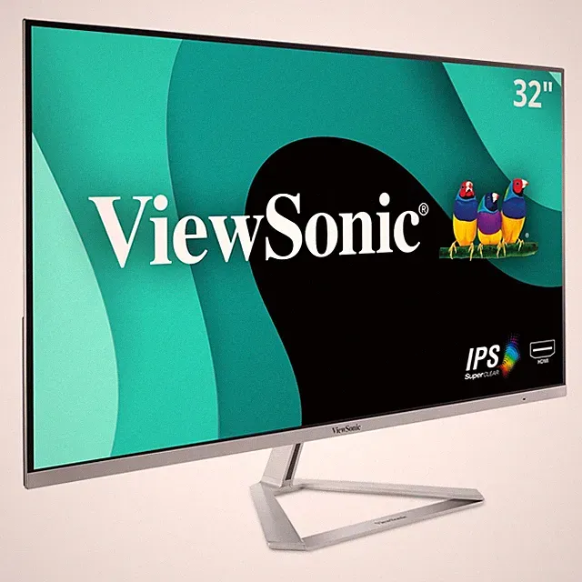 ViewSonic VX3276-MHD 32 Inch 1080p Monitor, IPS with Screen Split Capability...