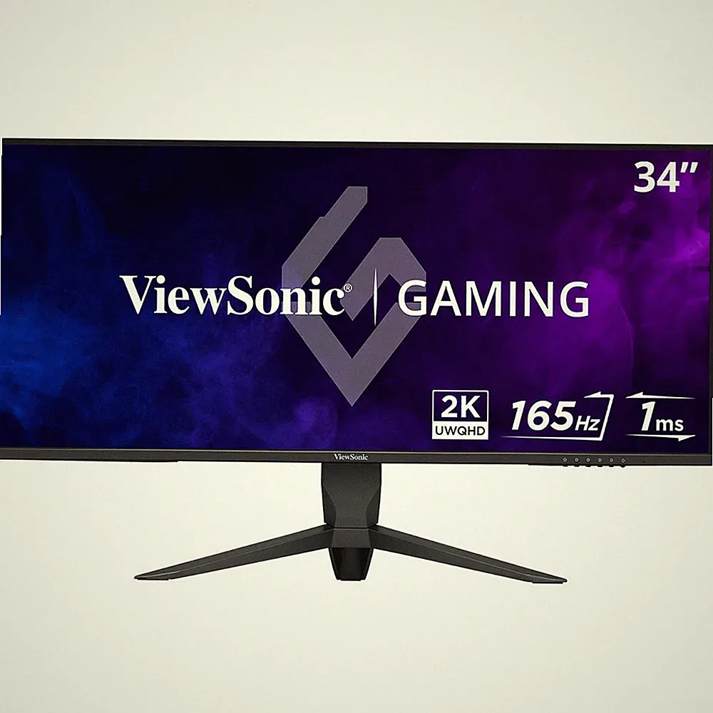 ViewSonic VX3418-2K 34" 21:9 UWQHD 165Hz MVA LED Gaming Monitor, Black