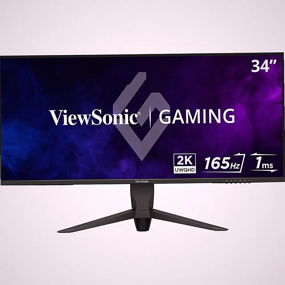 ViewSonic VX3418-2K 34" 21:9 UWQHD 165Hz MVA LED Gaming Monitor, Black