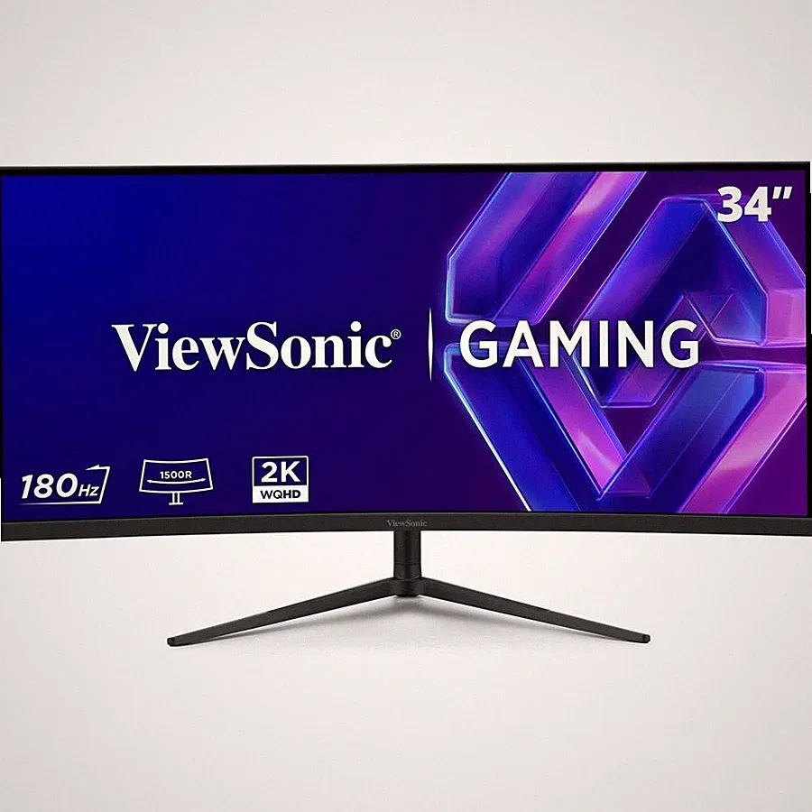 ViewSonic VX3418C-2K 34 Inch 1440p Ultrawide Curved Gaming Monitor, 180Hz and