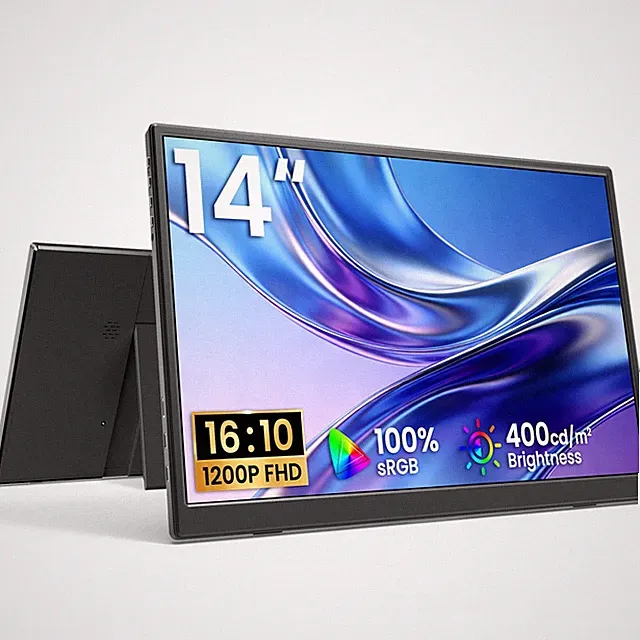 VILVA Portable Monitor 14 inch FHD 1920 * 1200P USB C HDMI Ultra-Slim IPS Travel