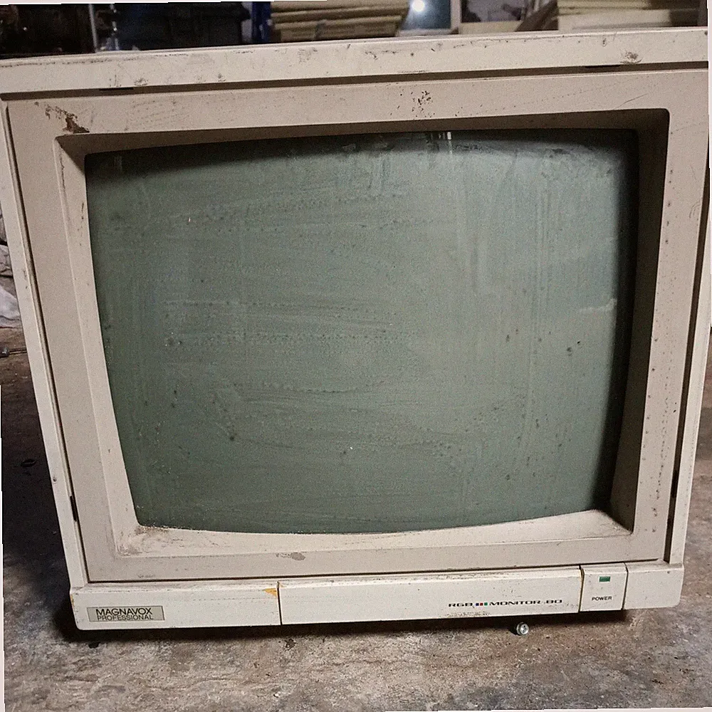 Vintage 1989 Magnavox Professional RGB Monitor 80 CRT Monitor as is