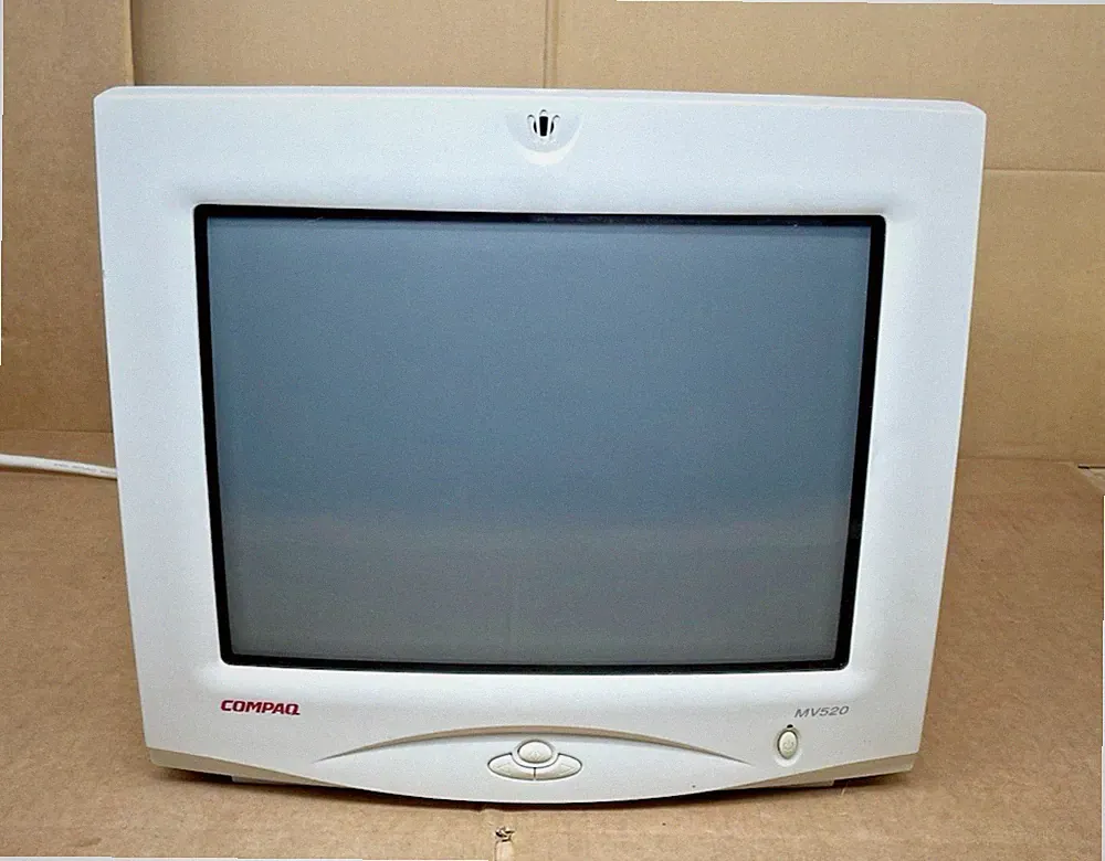 Vintage Compaq CO1014U 14" CRT Monitor Retro Gaming w/ VGA Cable, no Stand,WORKS