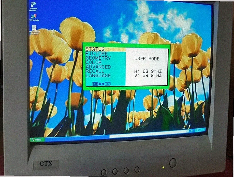 Vintage CRT Monitor CTX VL-700 17" 4:3 1280 x 1024 Great Gaming Fun 🎮🕹️👾🌈✔
