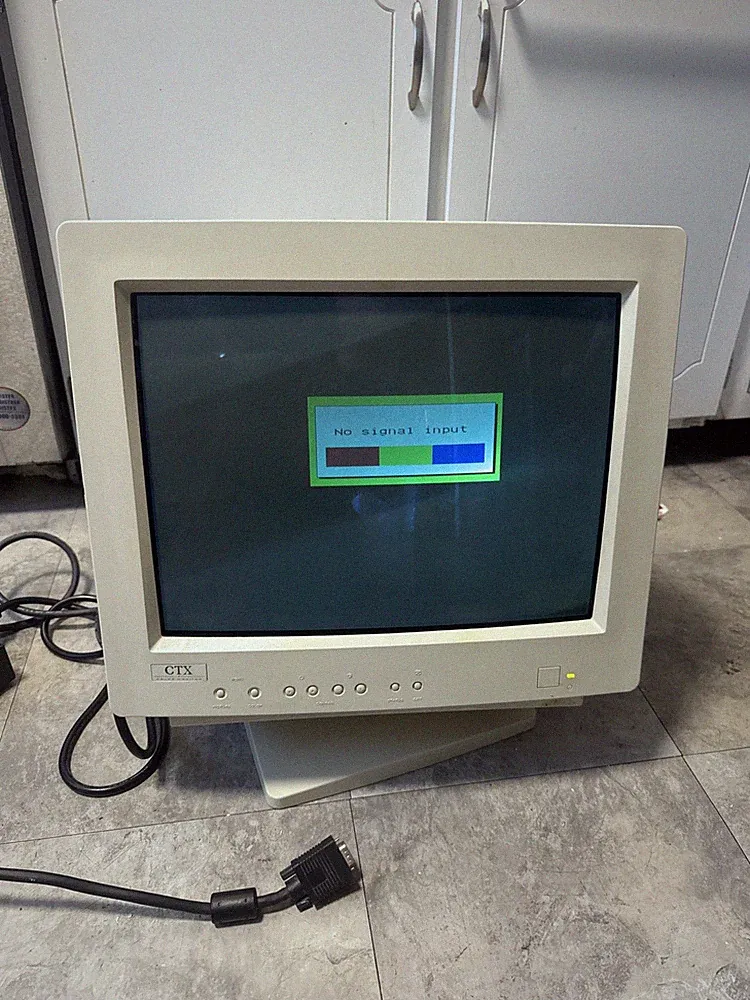 Vintage CRT Monitor CTX VL-700 17" 4:3 1280 x 1024 Great Gaming Fun 🎮🕹️👾🌈✔