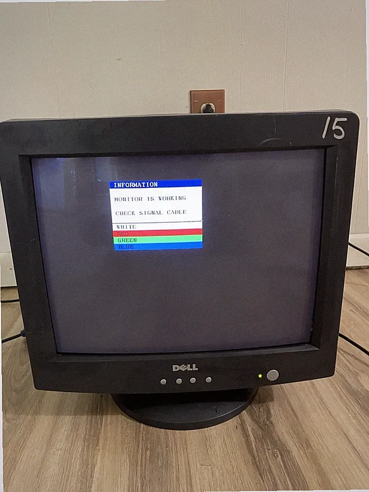 Vintage Dell 17" E773s 1440x1080 VGA CRT Monitor Tested And Working