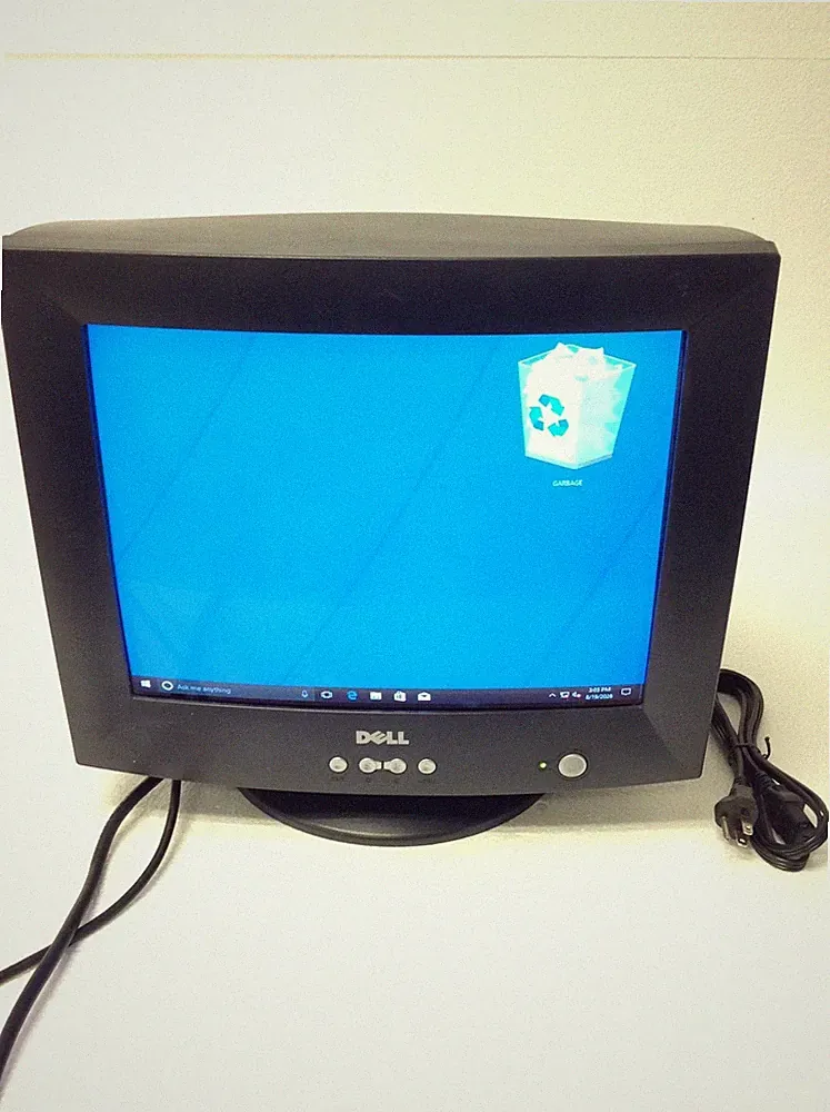 Vintage Dell E773c 17" CRT VGA Retro Gaming Color Monitor w/ Power Cord, WORKING