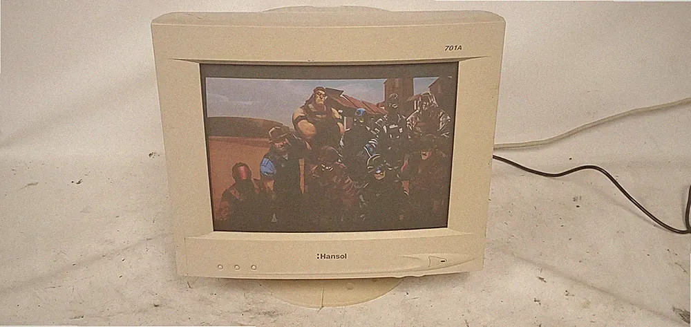 Vintage Gaming Hansol 701A 16" CRT VGA Computer Monitor 1999