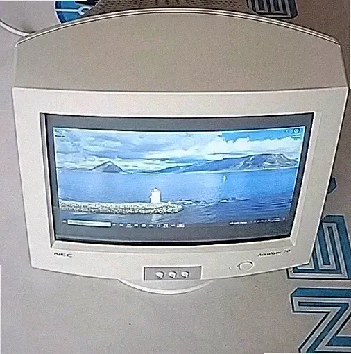 Vintage NEC AccuSync 70 16" AS70 VGA CRT Retro Gaming Computer Monitor