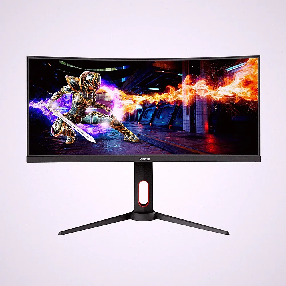 Viotek 30 in Curved Ultrawide Monitor 21:9 Aspect Ratio, Black