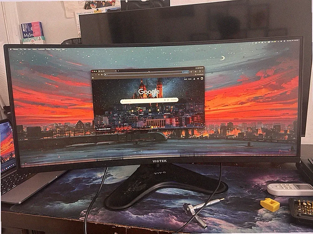 Viotek 34" UltraWide QHD Curved Gaming Monitor - Black (GNV34DB)